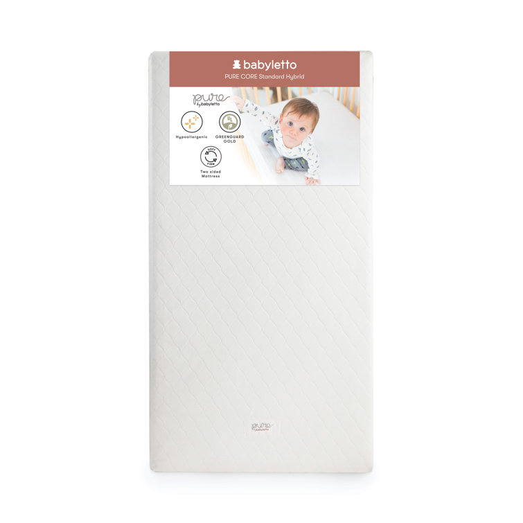 Pure Core White Cotton Waterproof Crib Mattress