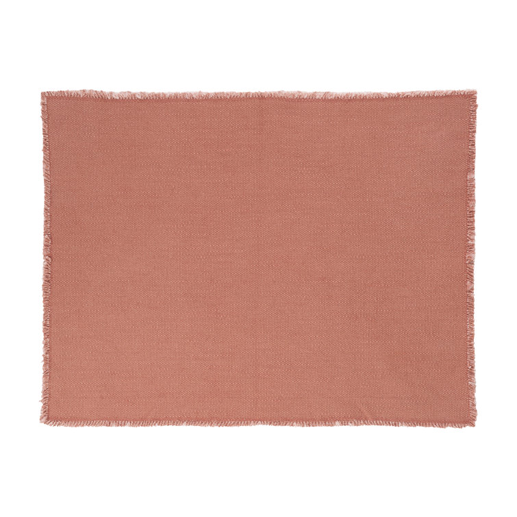 Cedar Wood Cotton Fringed Placemat