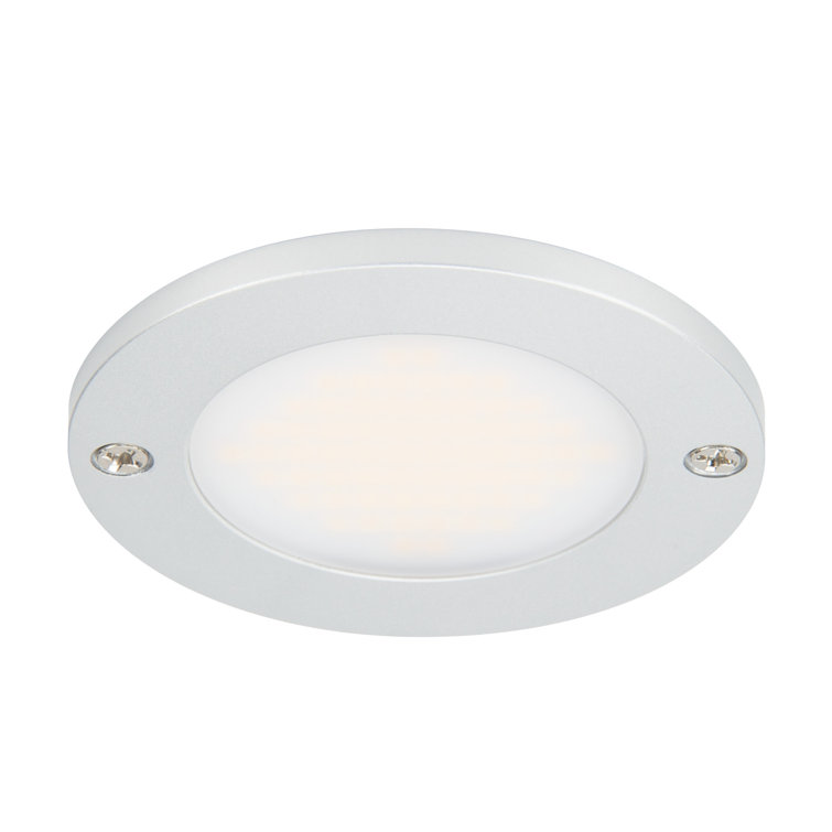 Bright White Aluminum Low Profile LED Puck Light