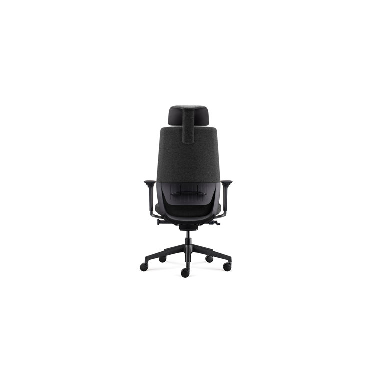 Grey and Black High-Performance Mesh Swivel Task Chair