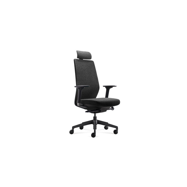 Grey and Black High-Performance Mesh Swivel Task Chair