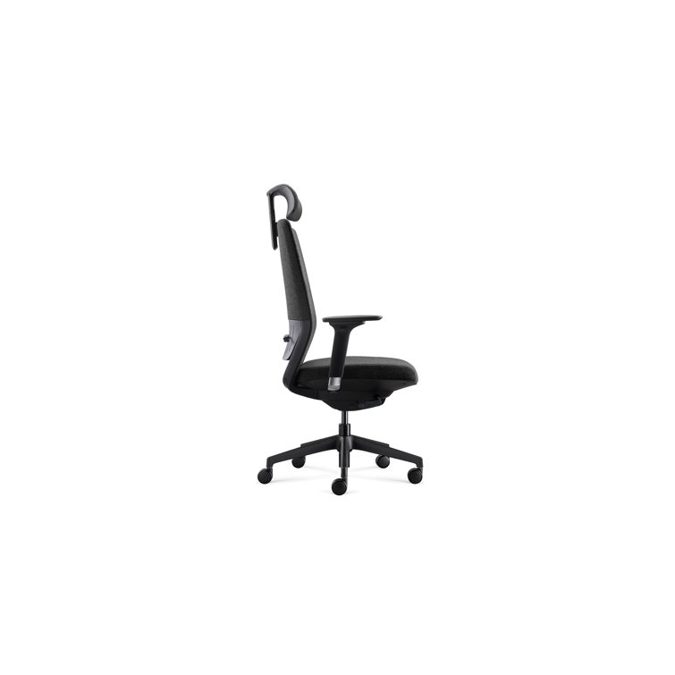 Grey and Black High-Performance Mesh Swivel Task Chair