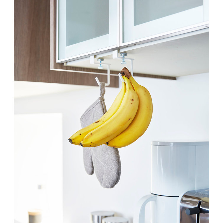 White Steel Under-Shelf Multipurpose Hanging Hooks Set