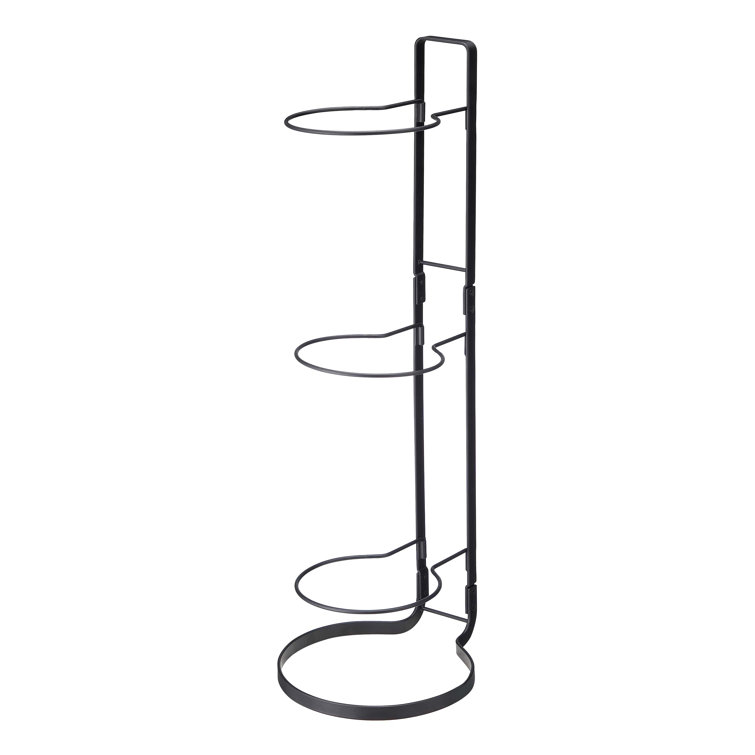 Black Steel Vertical Sports Ball Storage Rack