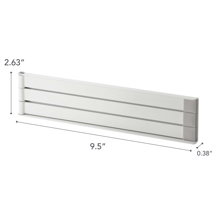 White Magnetic Steel Dish Towel Hanger