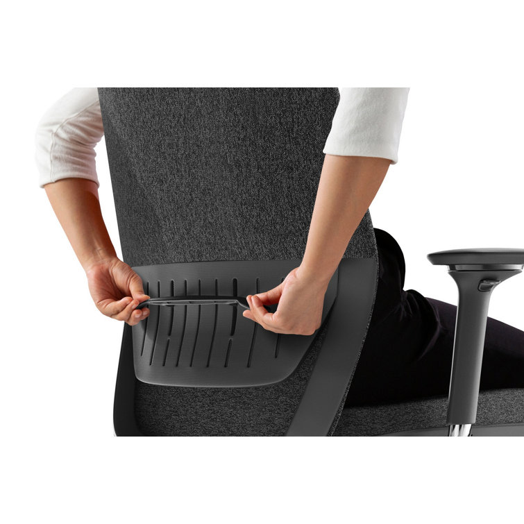 Grey and Black High-Performance Mesh Swivel Task Chair