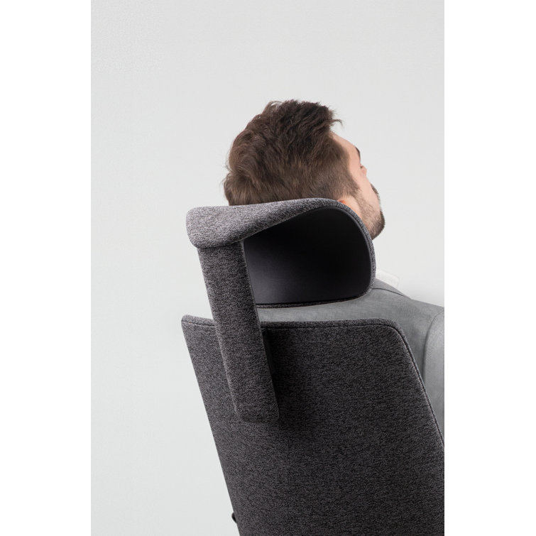 Grey and Black High-Performance Mesh Swivel Task Chair