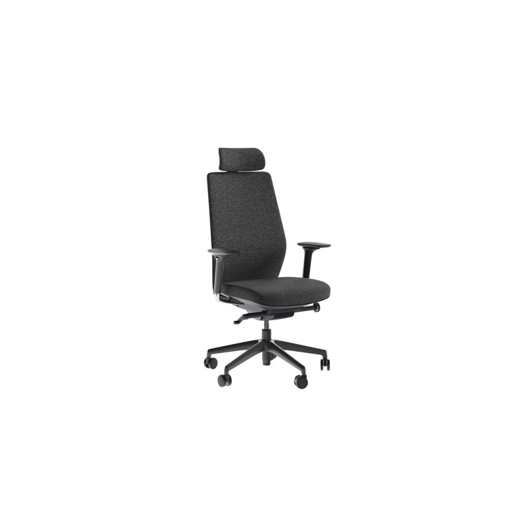 Grey and Black High-Performance Mesh Swivel Task Chair