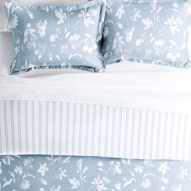IEnjoy Home Soft Country Home Pattern Reversible Duvet Cover Set