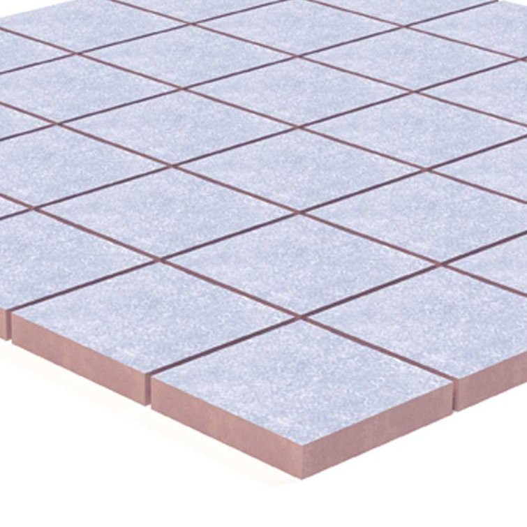 12" x 12" Blue Matte Porcelain Mosaic Tile