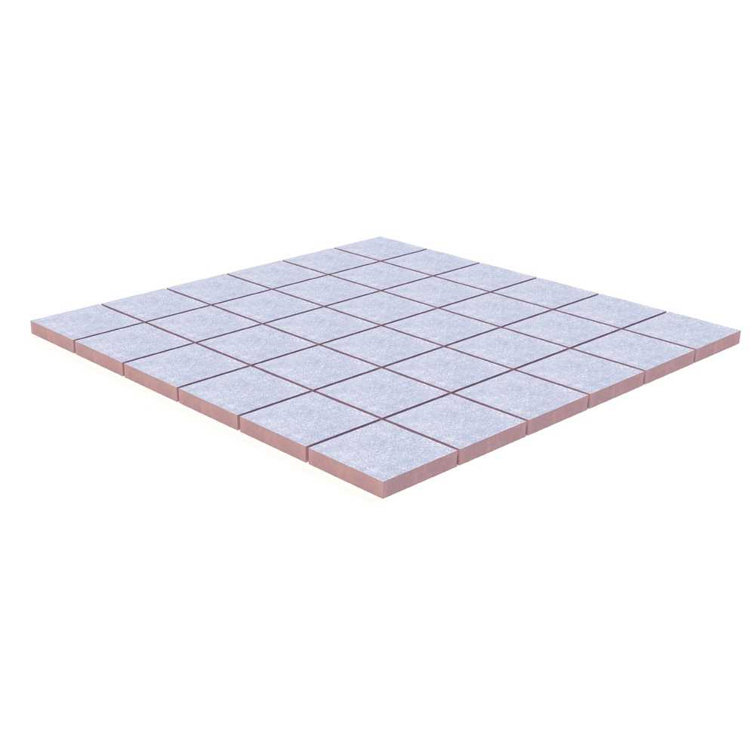 12" x 12" Blue Matte Porcelain Mosaic Tile