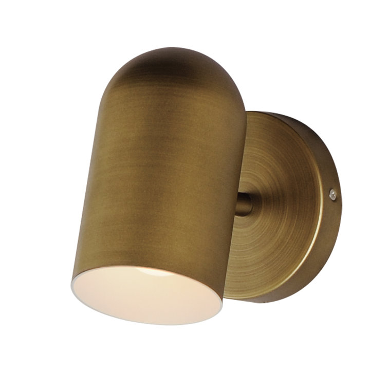 Natural Aged Brass Aluminum Hardwired Wall Sconce