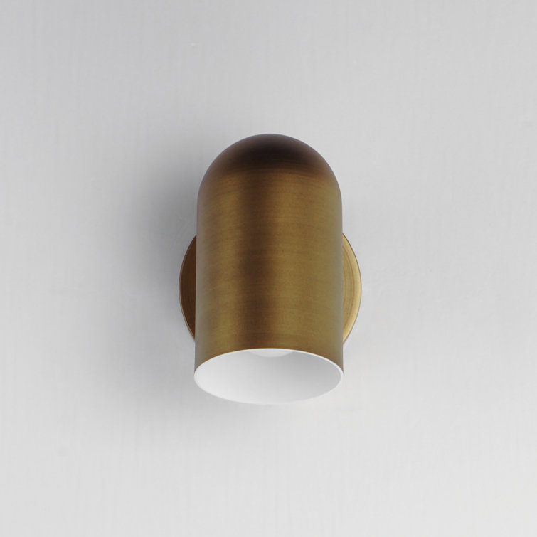 Natural Aged Brass Aluminum Hardwired Wall Sconce