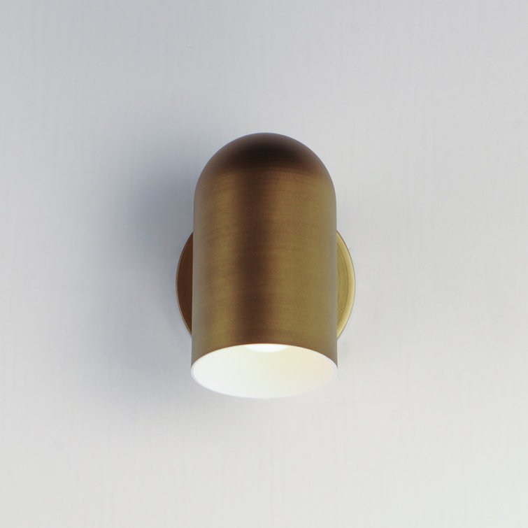 Natural Aged Brass Aluminum Hardwired Wall Sconce