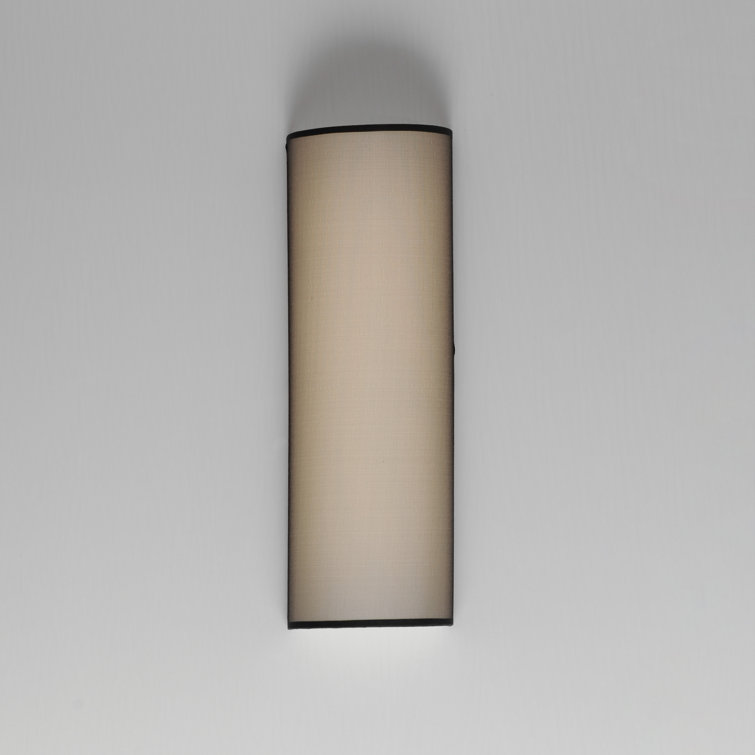 Black Organza Metal and Resin Dimmable Sconce