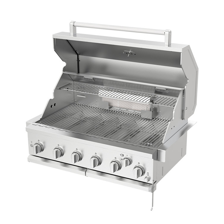 Spire 36-Inch Stainless Steel Built-In 6-Burner Natural Gas Grill