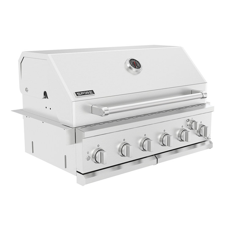 Spire 36-Inch Stainless Steel Built-In 6-Burner Natural Gas Grill