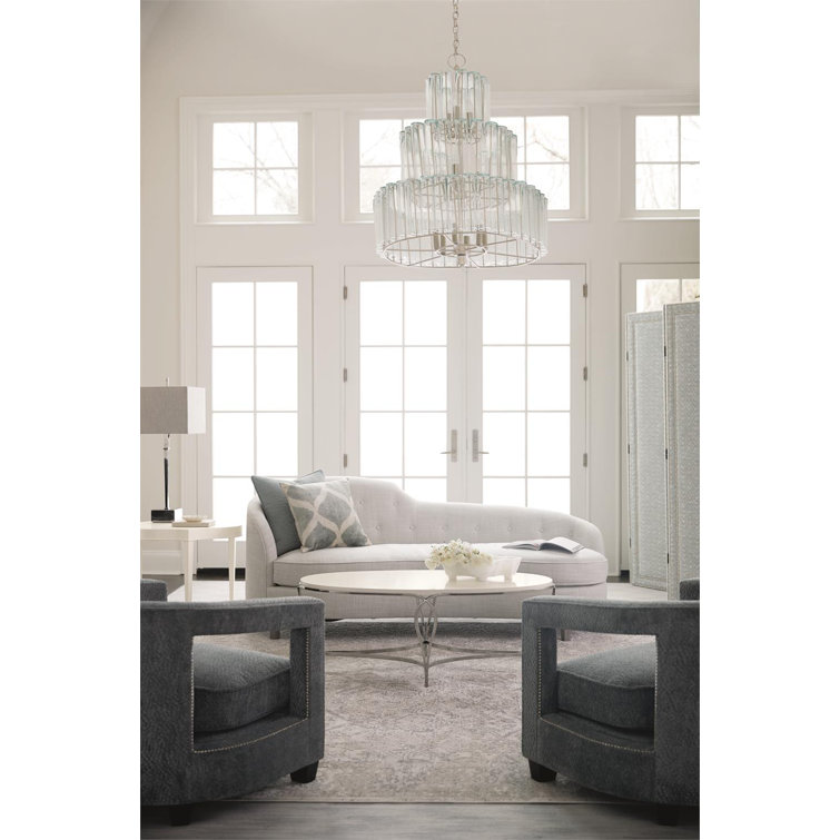 Blue Velvet Swivel Barrel Chair with Manufactured Wood Frame