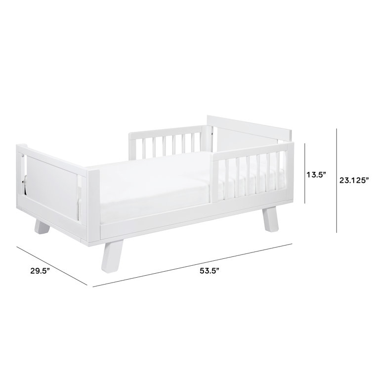 White Pinewood Junior Bed Conversion Kit for Toddler Crib
