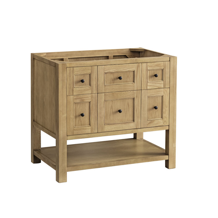 Breckenridge 36" Light Oak Single Vanity Base with Shelf