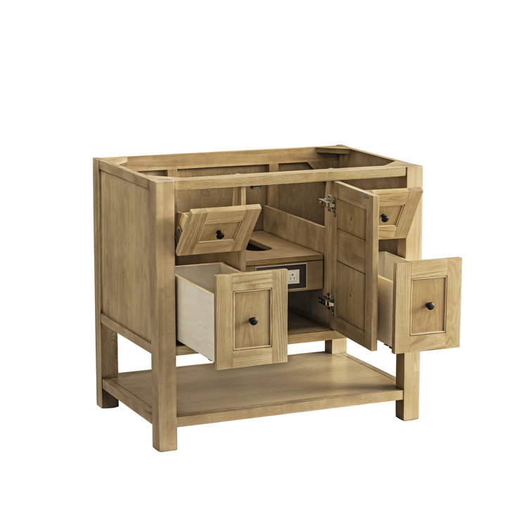 Breckenridge 36" Light Oak Single Vanity Base with Shelf