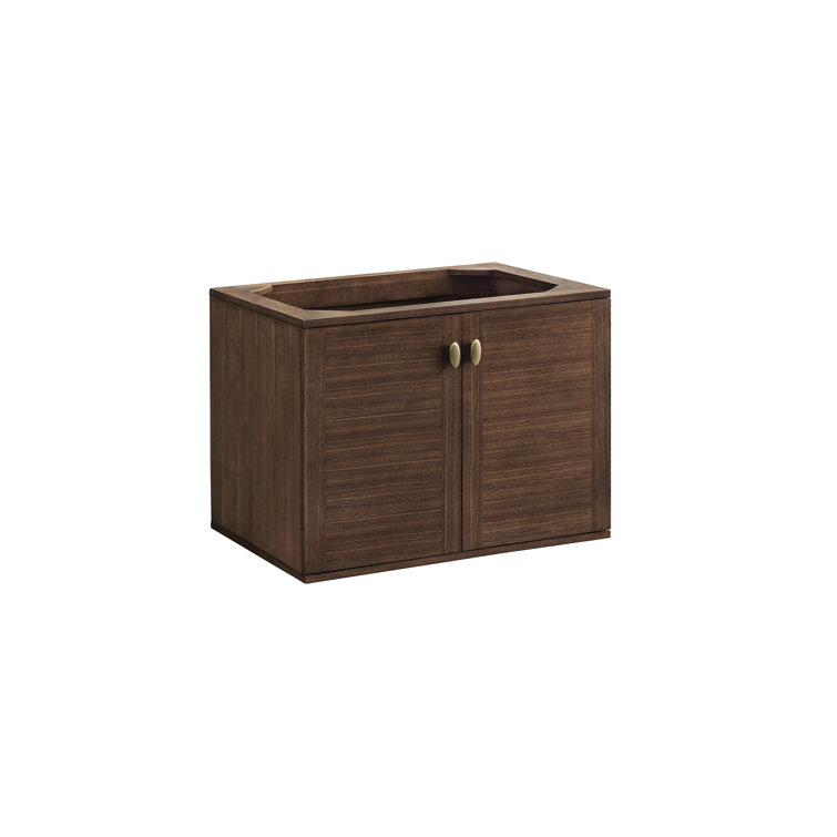Amberly 30" Walnut Single Bathroom Vanity Base