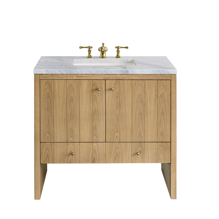 Hudson 36" Light Natural Oak Single Bathroom Vanity