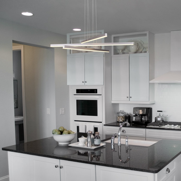 Sirius 40" Silver Aluminum Integrated LED Adjustable Pendant