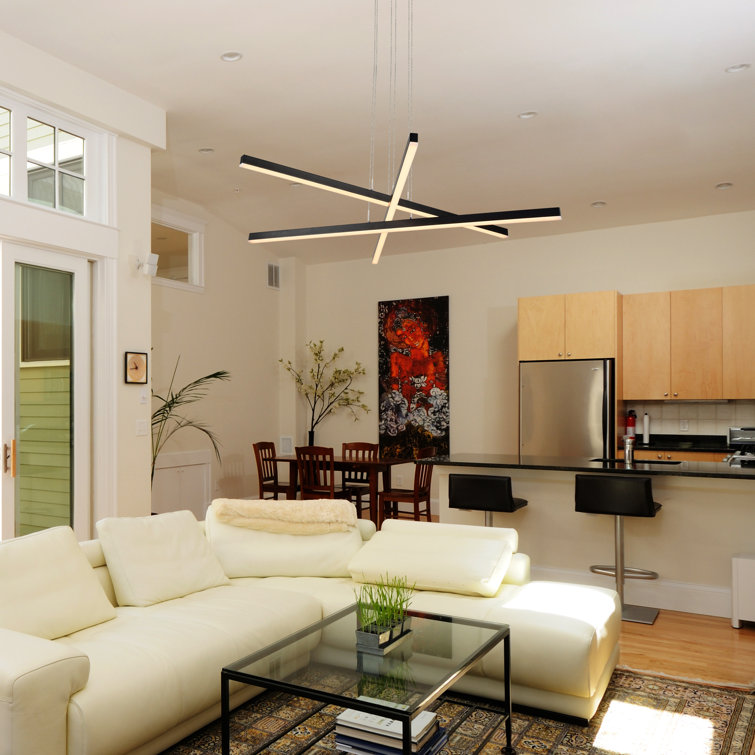 Sirius 40" Black Aluminum LED Pendant Light