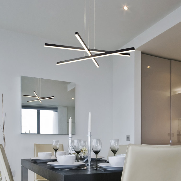 Sirius 40" Black Aluminum LED Pendant Light