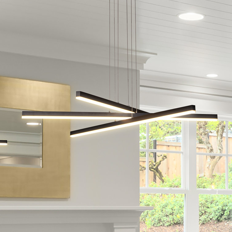 Sirius 40" Black Aluminum LED Pendant Light
