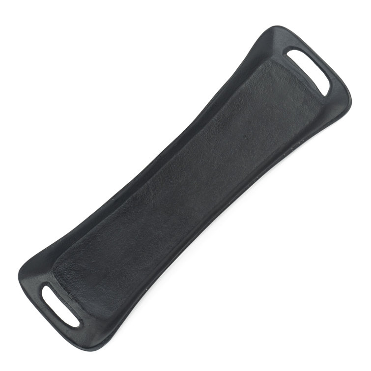 Black Cast Aluminum Rectangular Decorative Tray