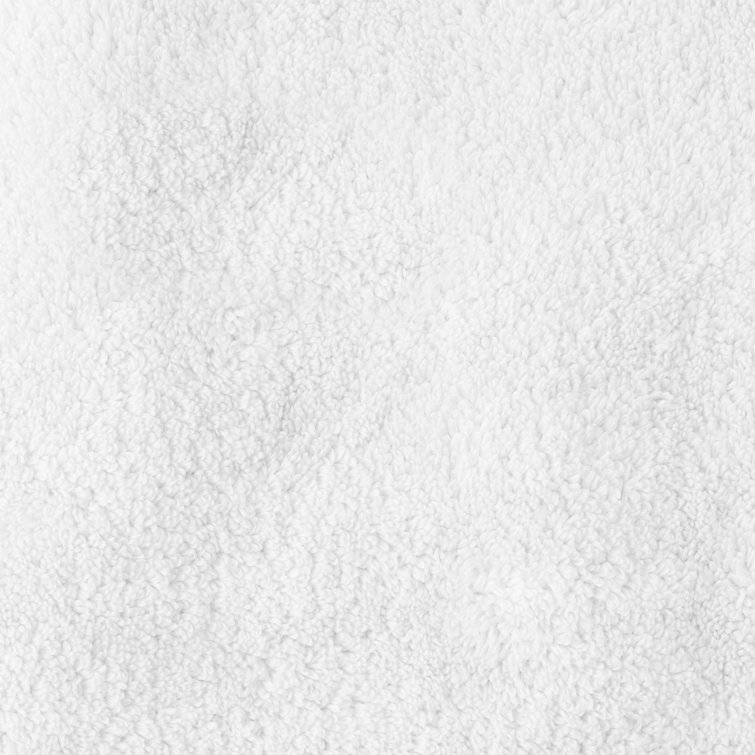 White Cotton Plush Bath Towel Set