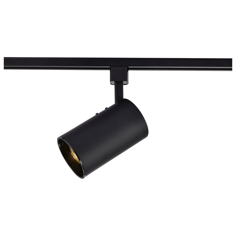 Black Adjustable Straight Cylinder Track Head Light