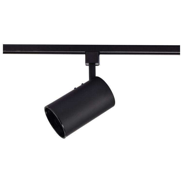 Black Adjustable Straight Cylinder Track Head Light