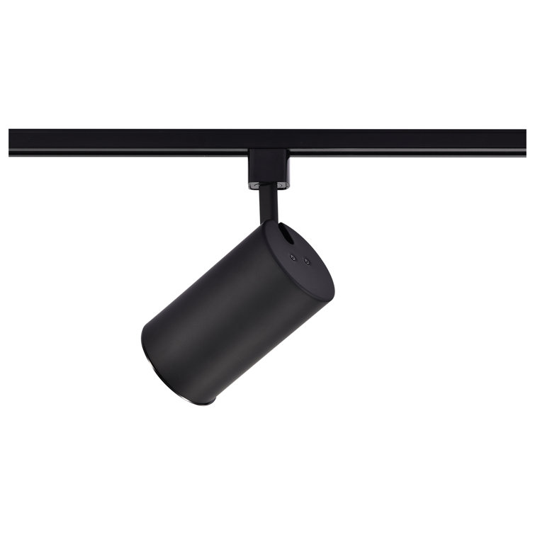Black Adjustable Straight Cylinder Track Head Light