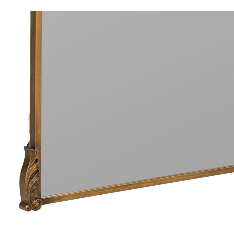 Antique Gold Ornate Rectangular Wall Mirror