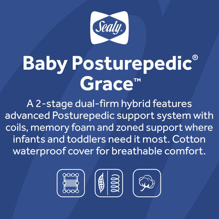 Sealy Baby Posturepedic Grace 2-Stage Hybrid Crib Mattress