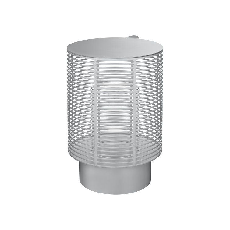 Olea Silver Glass Hanging Lantern Candle Holder