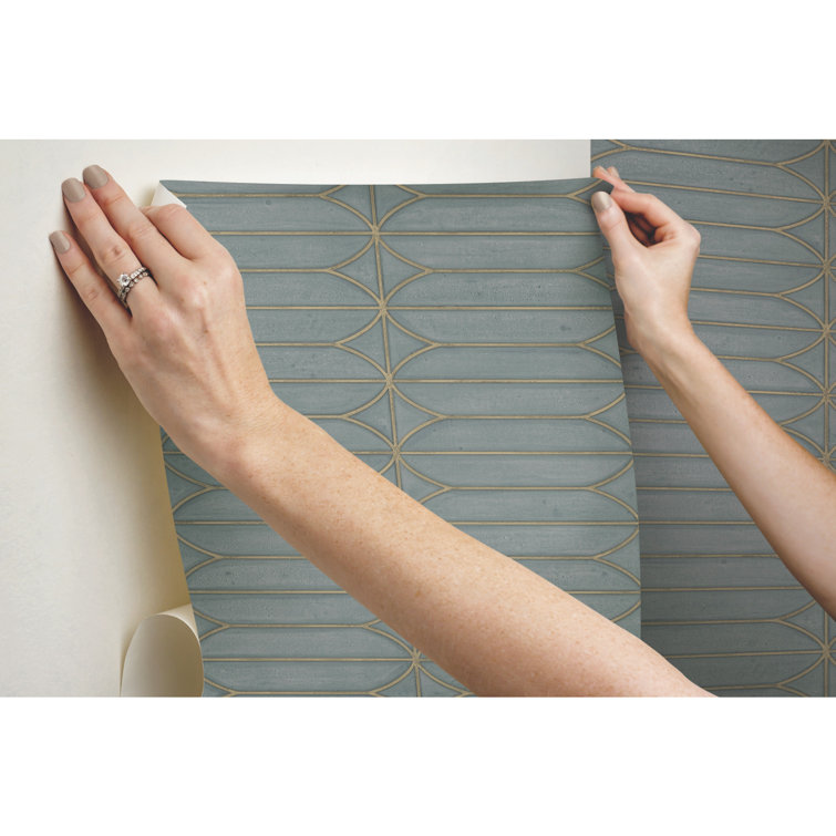 Charcoal Geometric Peel & Stick Vinyl Wallpaper