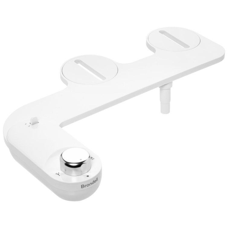 White Eco-Friendly Bidet Attachment with Aluminum Knob