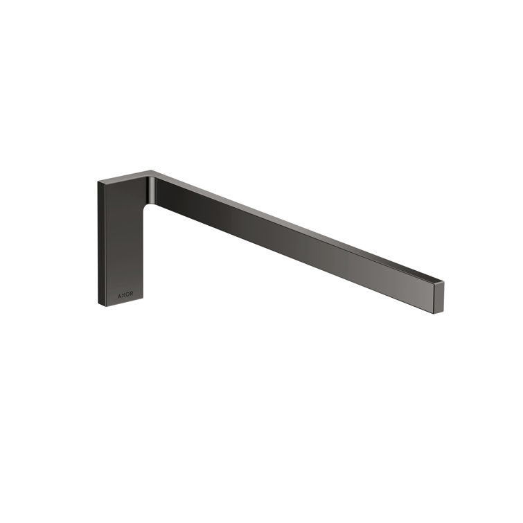Polished Black Chrome Wall Mounted Towel Rack
