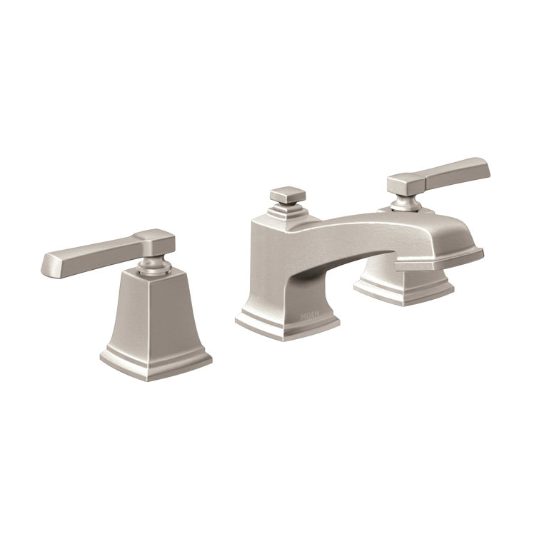 Elegant Distressed Bronze Widespread Bathroom Faucet with ADA Compliance