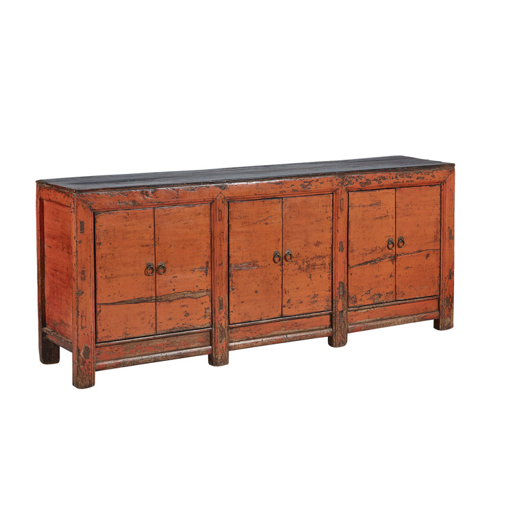 Arantser 47'' Blue Reclaimed Wood Transitional Sideboard