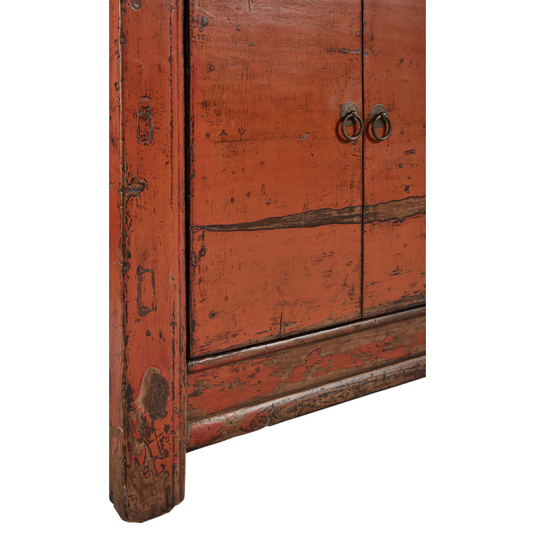 Arantser 47'' Blue Reclaimed Wood Transitional Sideboard