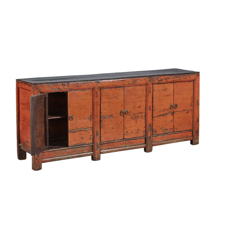 Arantser 47'' Blue Reclaimed Wood Transitional Sideboard