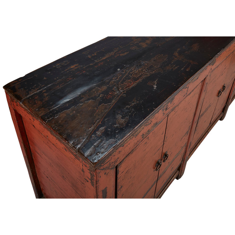 Arantser 47'' Blue Reclaimed Wood Transitional Sideboard