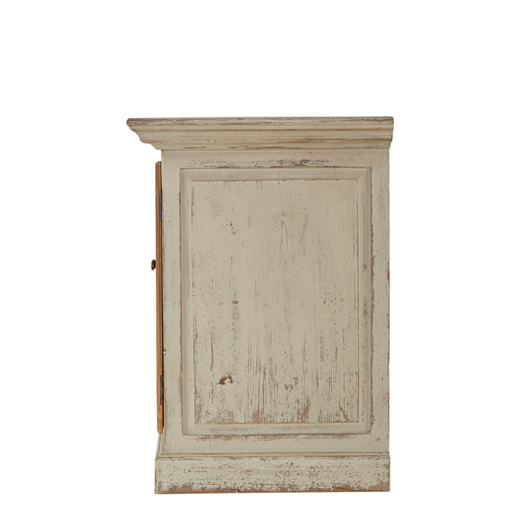 Avon Transitional 71'' Beige and Brown Media Console with Cabinet