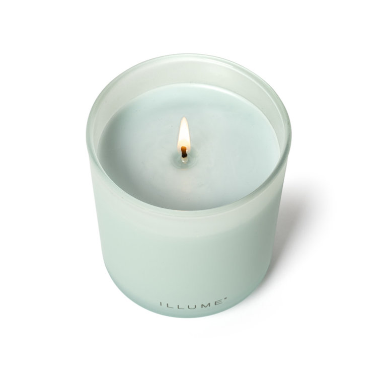 Fresh Sea Salt Scented Soy Candle in Frosted Glass