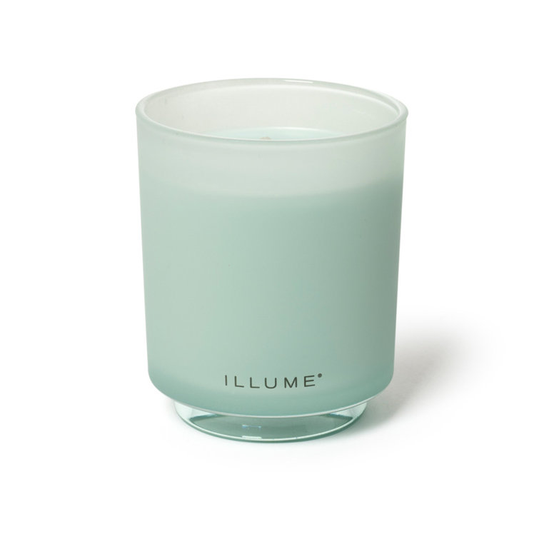 Fresh Sea Salt Scented Soy Candle in Frosted Glass